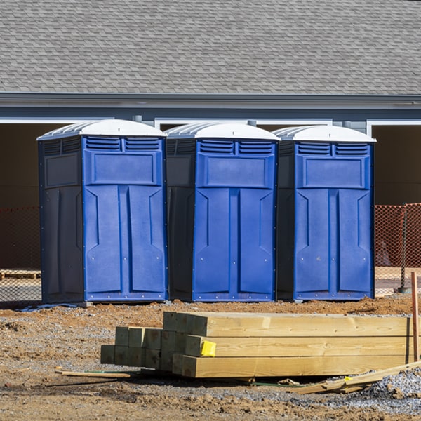 how often are the portable restrooms cleaned and serviced during a rental period in Drumore Pennsylvania